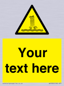 Custom warning artificial waterfall